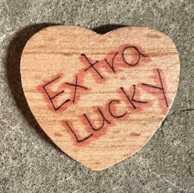 Real FIVE-Leaf Clover Wooden Lucky Charm - Get Extra Lucky!